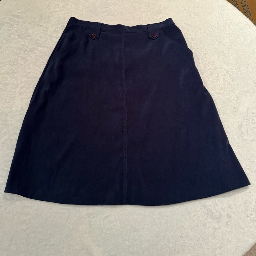 Chadwick’s Women’s Purple Midi Skirt Size Petite 10